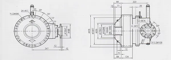 Planetary Speed Reducer for Concrete Mixers